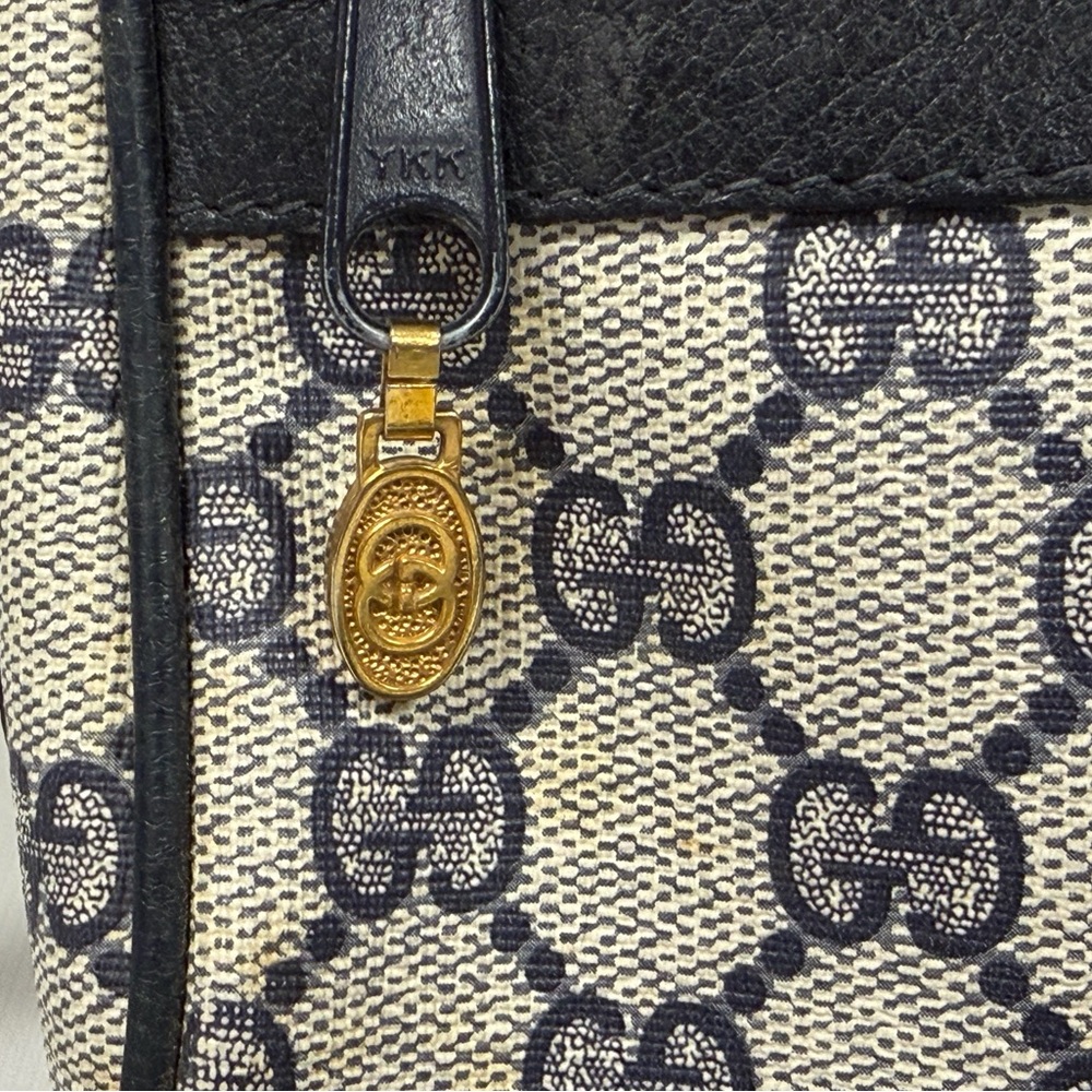 Gucci Blue Crossbody Bag with Red Stripe - Picture 5 of 15